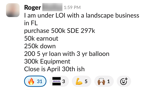 Roger testimonial