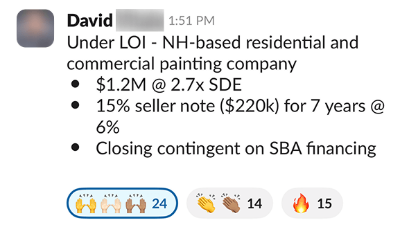 David testimonial