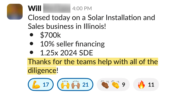 Will testimonial