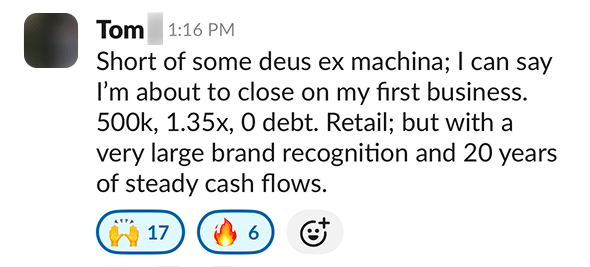 Tom testimonial