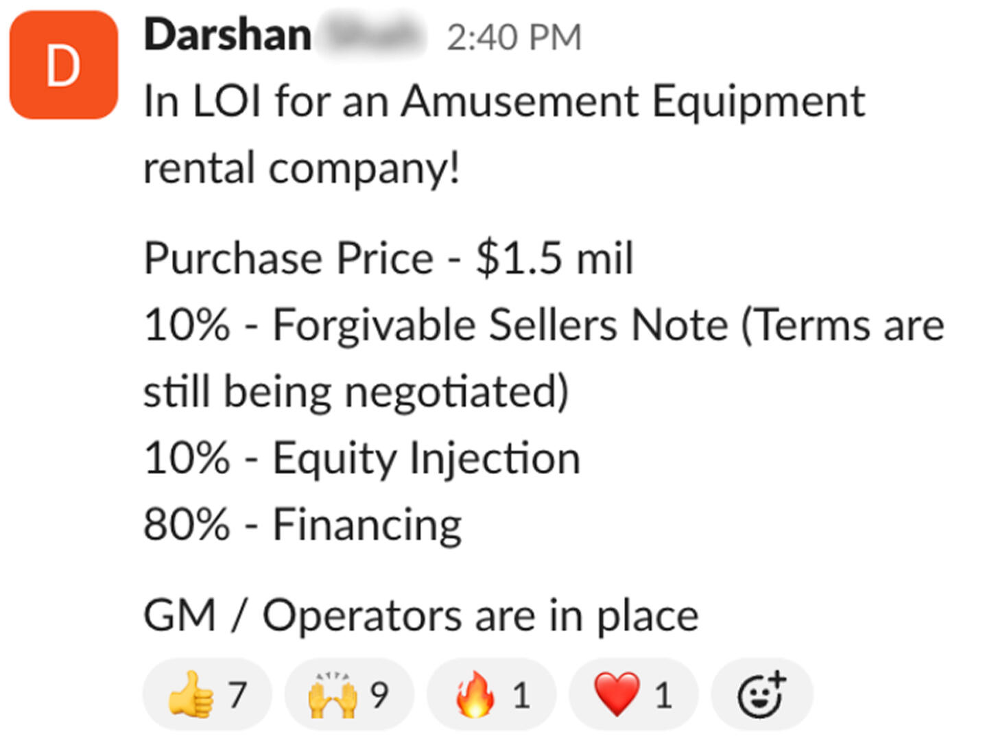 Darshan testimonial