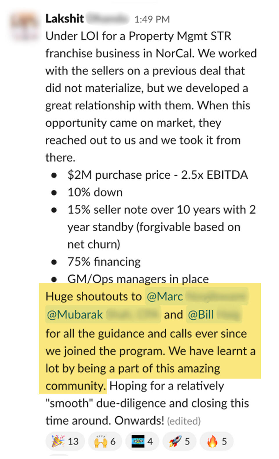 Lakshit testimonial